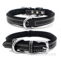 Full Grain Leather Dog Padded Pet Collar